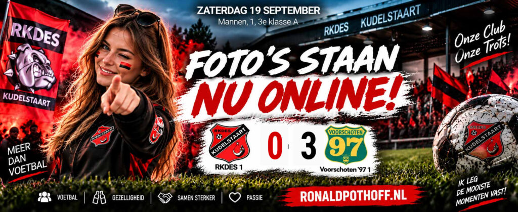 RKDES Voorschoten ’97 0-3 – voetbalfoto’s RKDES 1 Kudelstaart