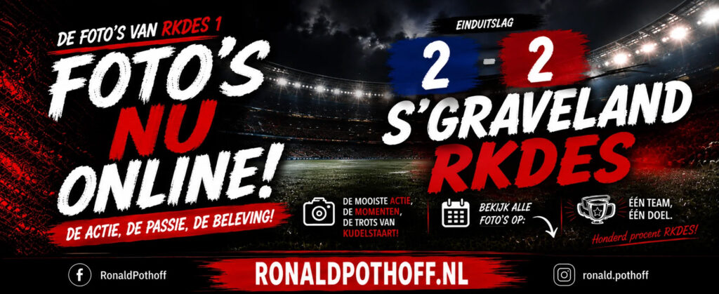 RKDES tegen s-Graveland sportfotografie